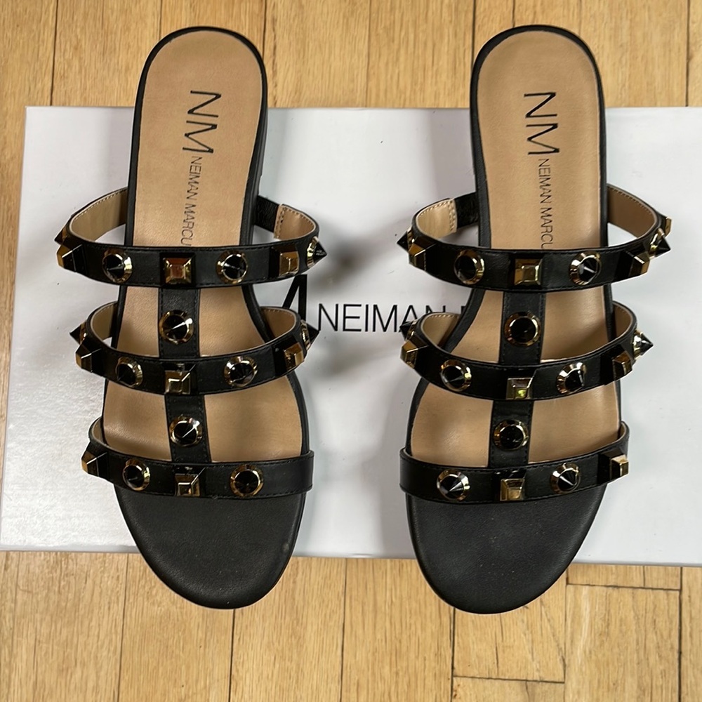Neiman Marcus black sandals